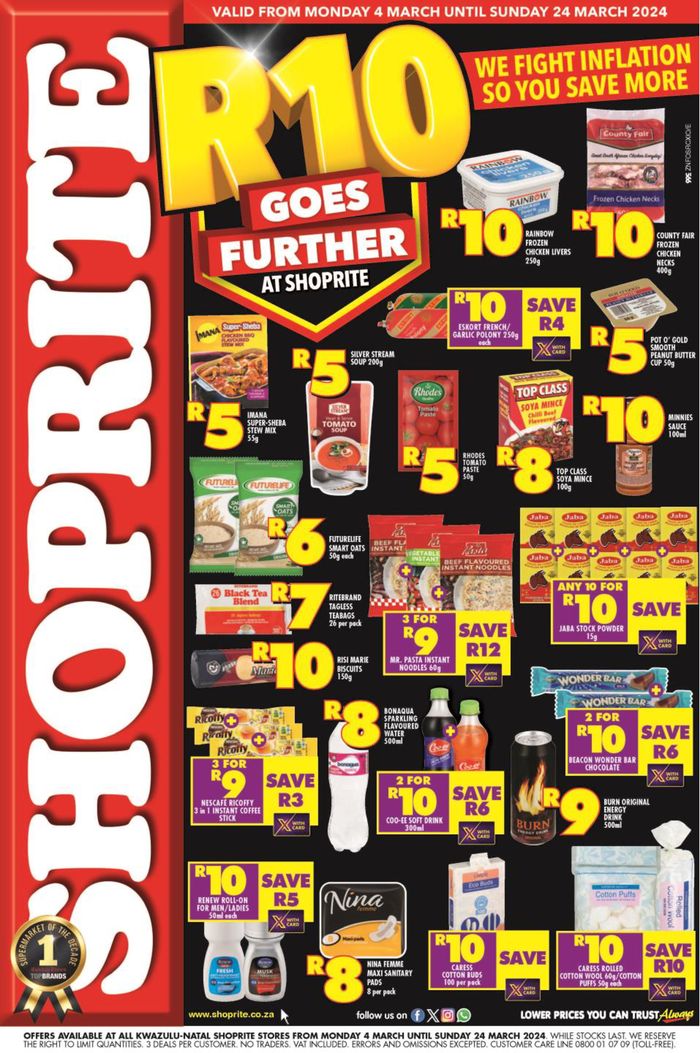 Shoprite in Durban Weekly Specials & Catalogues Tiendeo