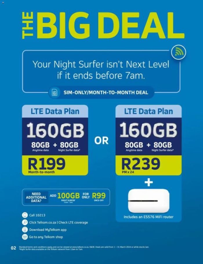 Telkom catalogue in Port Elizabeth | sale | 2024/03/05 - 2024/03/31
