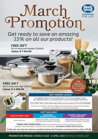 Electronics & Home Appliances offers in Queenstown | sale in AMC Cookware | 2024/03/11 - 2024/04/08