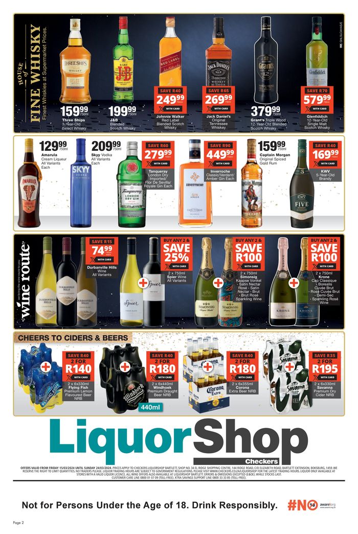 Checkers Liquor Salt Rock Trading Hours
