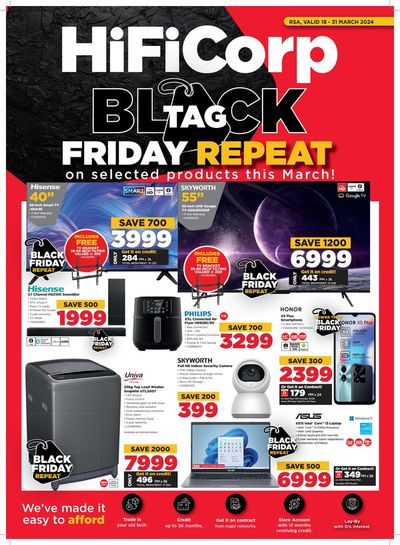 Electronics & Home Appliances offers in East London | Catalogue HiFi Corp in HiFi Corp | 2024/03/18 - 2024/03/31