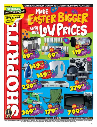 Shoprite catalogue in Virginia | Shoprite weekly specials 18 March - 07 April | 2024/03/18 - 2024/04/07