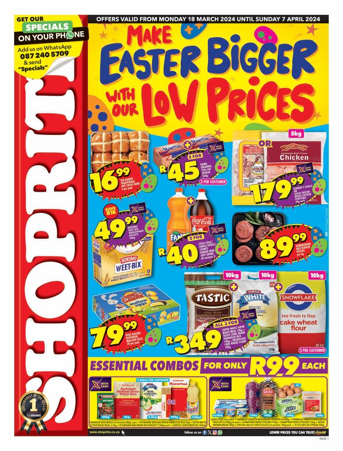 Shoprite catalogue in Kimberley | Shoprite weekly specials 18 March - 07 April | 2024/03/18 - 2024/04/07