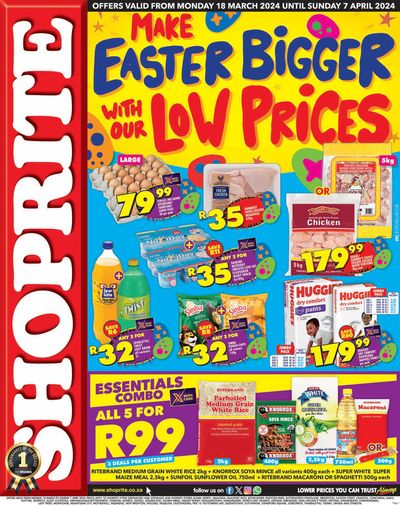 Shoprite catalogue in Mossel Bay | Shoprite Easter Deals Eastern Cape 18 March - 7 April | 2024/03/18 - 2024/04/07