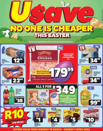 Usave catalogue in Ladysmith | Usave No One Is Cheaper This Easter | 2024/03/18 - 2024/04/07