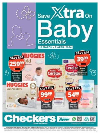 Checkers catalogue in Pretoria | Checkers Baby Promotion GN 18 March - 7 April | 2024/03/18 - 2024/04/07