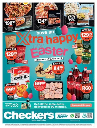 Checkers catalogue in Boksburg | Checkers Easter Promotion GN 18 March - 7 April | 2024/03/18 - 2024/04/07