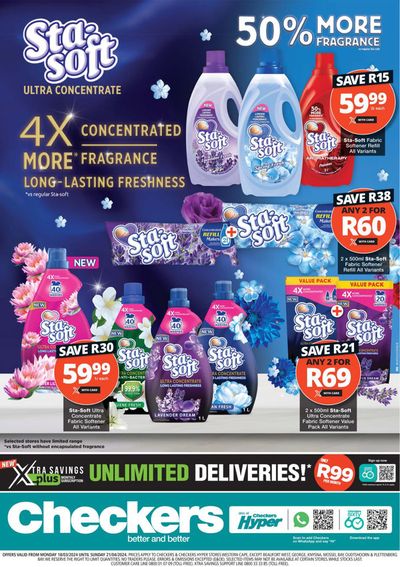 Groceries offers in Paarl | Checkers Sta-Soft Promotion 18 March - 21 April in Checkers | 2024/03/18 - 2024/04/21