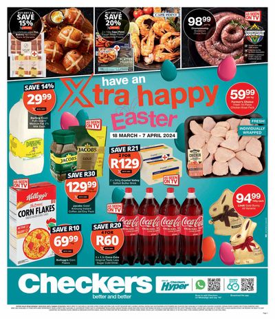 Checkers catalogue in Langebaan | Checkers Easter Promotion WC 18 March - 7 April | 2024/03/18 - 2024/04/07