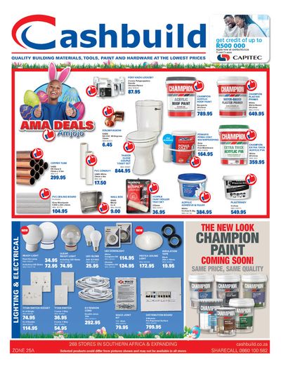DIY & Garden offers in Mitchell's Plain | Cashbuild weekly specials Until 21 April in Cashbuild | 2024/03/18 - 2024/04/21