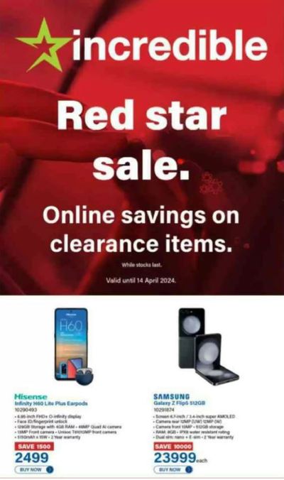 Electronics & Home Appliances offers in Soweto | sale in Incredible Connection | 2024/03/18 - 2024/04/14