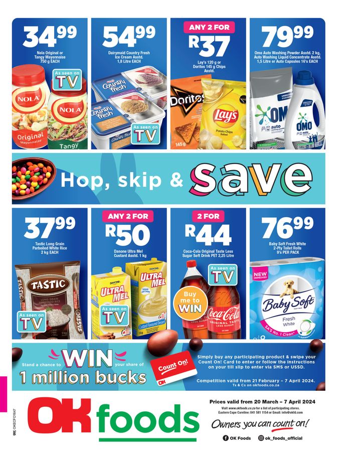 OK Foods catalogue in East London | OK Foods weekly specials 20 March - 07 April | 2024/03/20 - 2024/04/07