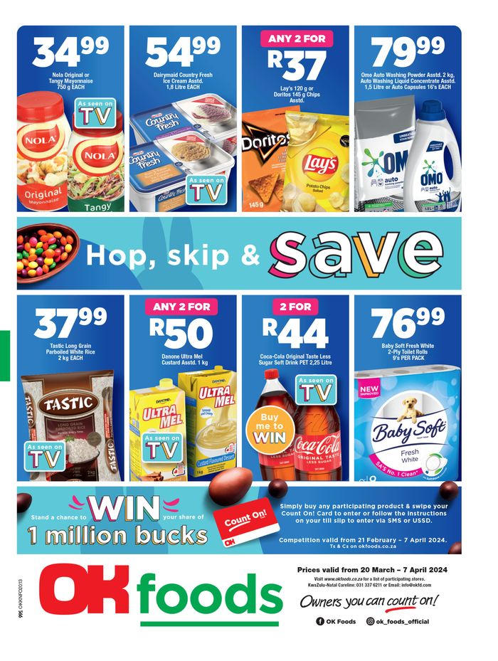 OK Foods catalogue in Durban | OK Foods weekly specials 20 March - 07 April | 2024/03/20 - 2024/04/07