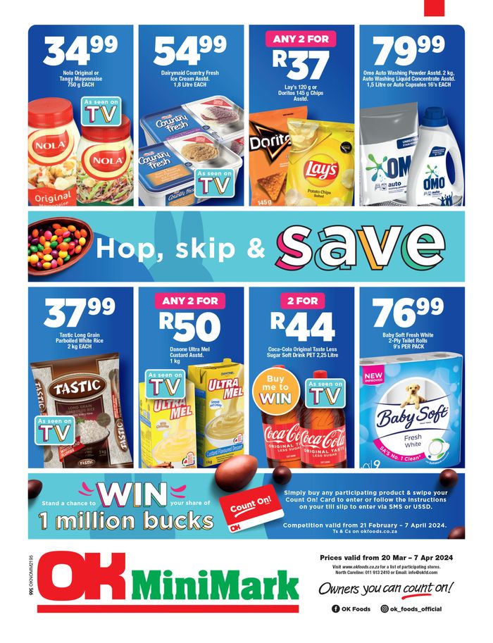 OK MiniMark catalogue in Roodepoort | OK MiniMark weekly specials 20 March - 07 April | 2024/03/20 - 2024/04/07