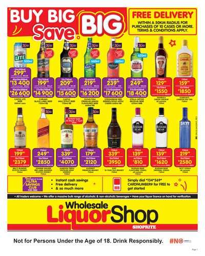 Shoprite LiquorShop catalogue in Uitenhage | Shoprite LiquorShop weekly specials | 2024/03/19 - 2024/04/07