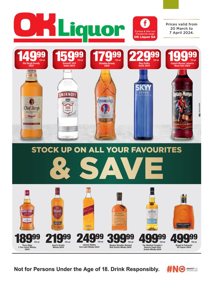 OK Liquor catalogue in Potchefstroom | OK Liquor weekly specials 20 March - 07 April | 2024/03/20 - 2024/04/07