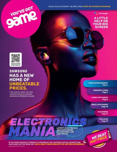 Electronics & Home Appliances offers in East London | Electronics Mania in Game | 2024/03/25 - 2024/04/28