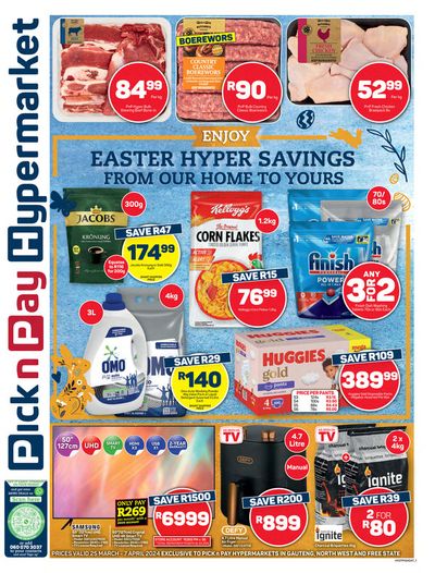 Pick n Pay Hypermarket catalogue in Pretoria | Pick n Pay Hypermarket weekly specials | 2024/03/25 - 2024/04/07