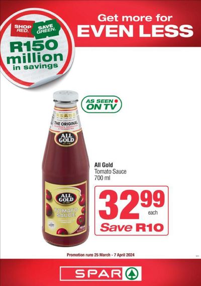 Groceries offers in Wesselsbron | National Specials 25 March - 07 April in Spar | 2024/03/25 - 2024/04/07