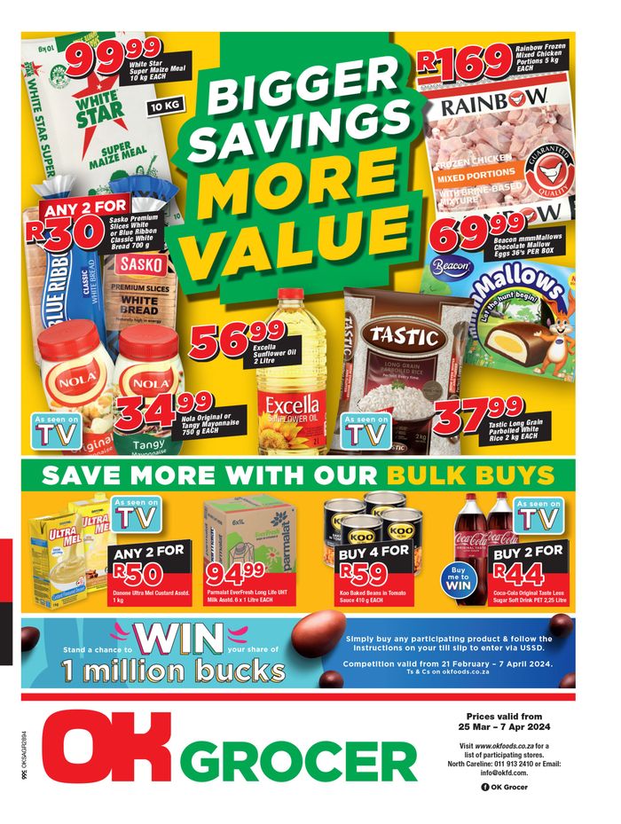 OK Grocer catalogue in Emalahleni | OK Grocer weekly specials | 2024/03/25 - 2024/04/07