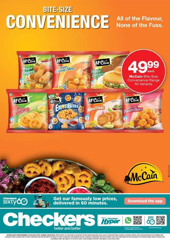 Checkers catalogue in Paarl | Checkers McCain promotion 25 March - 28 April | 2024/03/25 - 2024/04/28