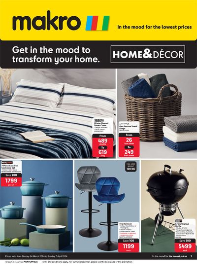 Electronics & Home Appliances offers | Home & Decor in Makro | 2024/03/25 - 2024/04/07