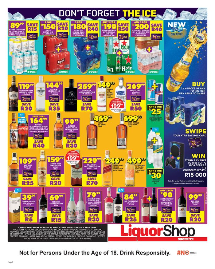 Shoprite LiquorShop catalogue in Nelspruit | Shoprite LiquorShop weekly specials 25 March - 07 April | 2024/03/25 - 2024/04/07