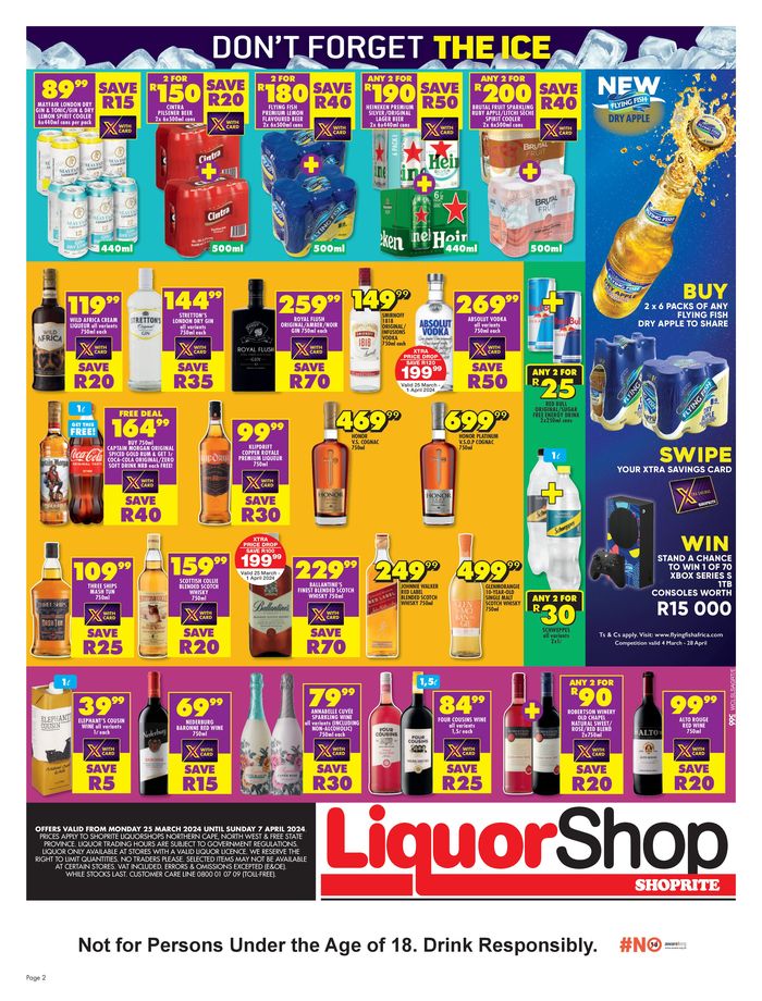 Shoprite LiquorShop catalogue in Milnerton | Shoprite LiquorShop weekly specials 25 March - 07 April | 2024/03/25 - 2024/04/07