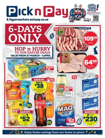 Groceries offers in Soweto | Pick n Pay weekly specials 27 March - 01 April in Pick n Pay | 2024/03/27 - 2024/04/01