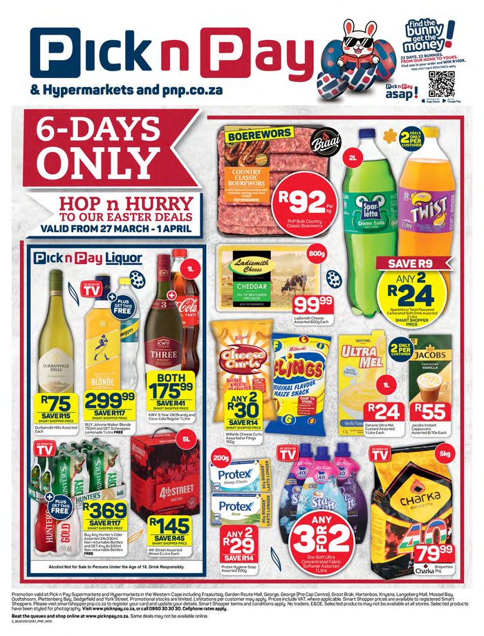 Pick n Pay catalogue in Cape Town | Pick n Pay weekly specials 27 March - 01 April | 2024/03/27 - 2024/04/01