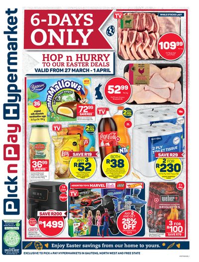 Pick n Pay catalogue in Sandton | Pick n Pay weekly specials 27 March - 01 April | 2024/03/27 - 2024/04/01