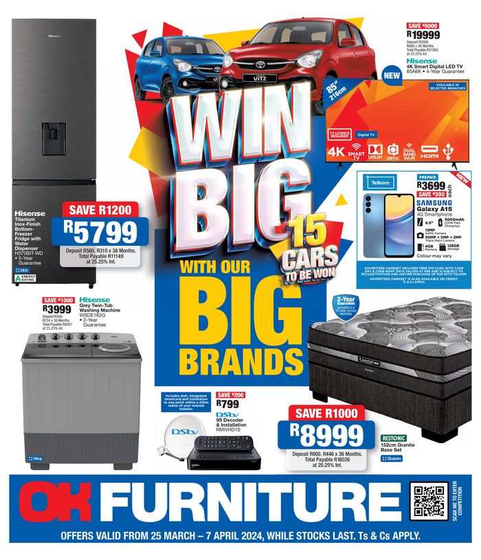 OK Furniture catalogue in Cape Town | Latest deals OK Furniture | 2024/03/26 - 2024/04/07