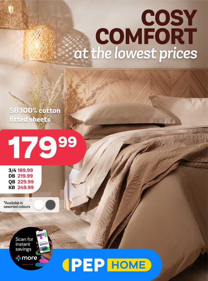 PEP HOME catalogue in Klerksdorp | Cosy Comfort at the lowest prices | 2024/03/29 - 2024/04/25