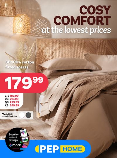Home & Furniture offers | Cosy Comfort at the lowest prices in PEP HOME | 2024/03/29 - 2024/04/25