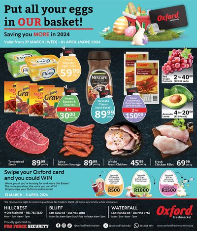 Oxford Freshmarket catalogue in Durban | Oxford Freshmarket promotion | 2024/03/27 - 2024/04/01