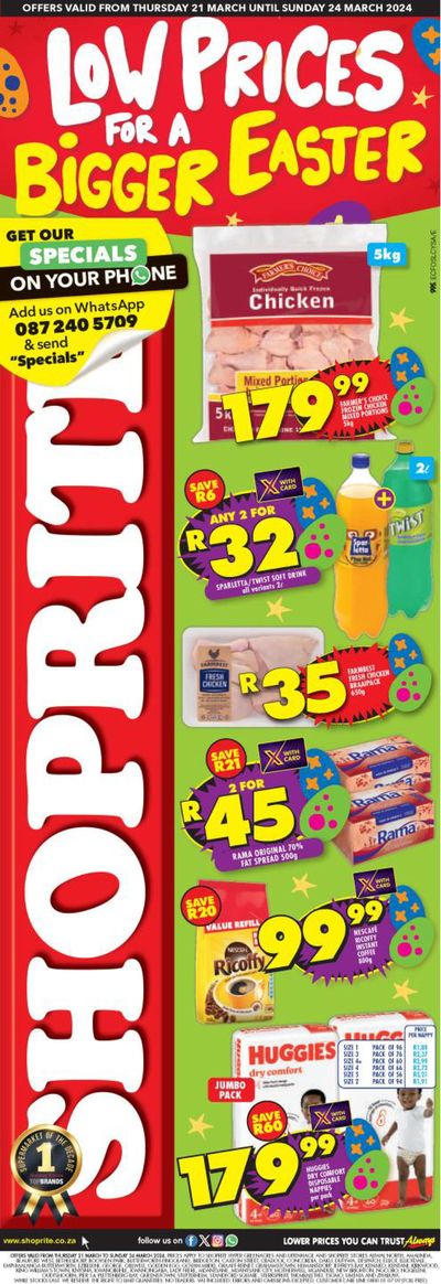 Shoprite catalogue in East London | Shoprite Easter Deals EC 28 March - 31 March | 2024/03/28 - 2024/03/31
