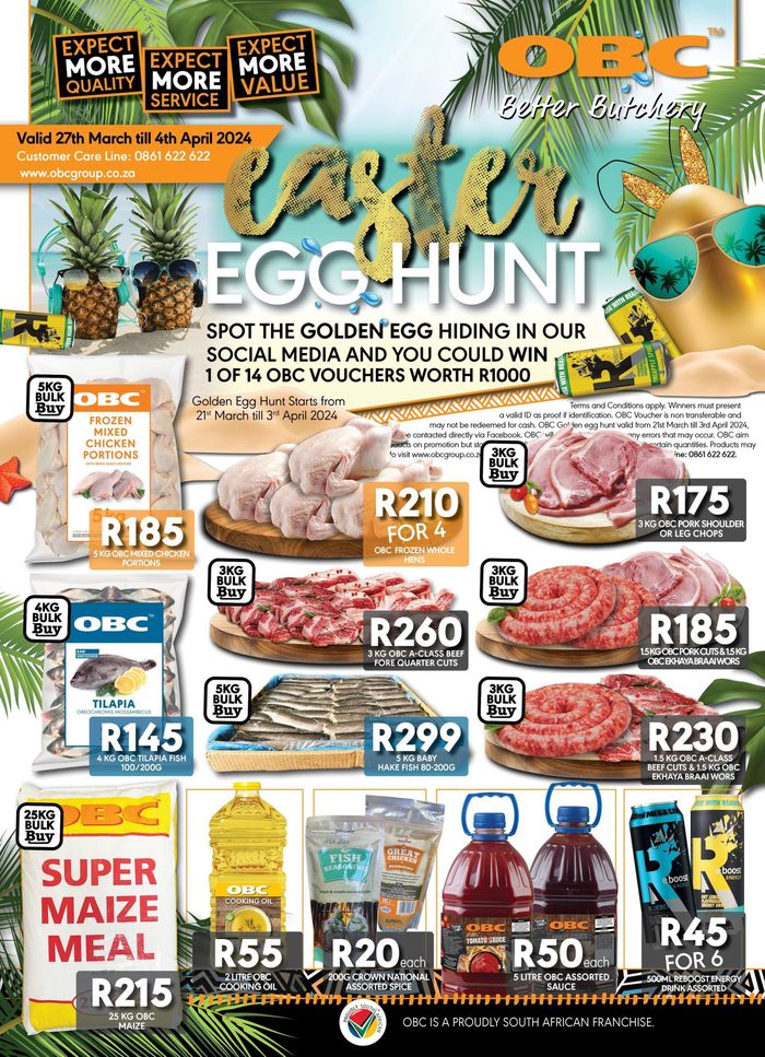OBC Meat & Chicken catalogue in Kimberley | OBC Meat & Chicken Catalog | 2024/03/28 - 2024/04/03
