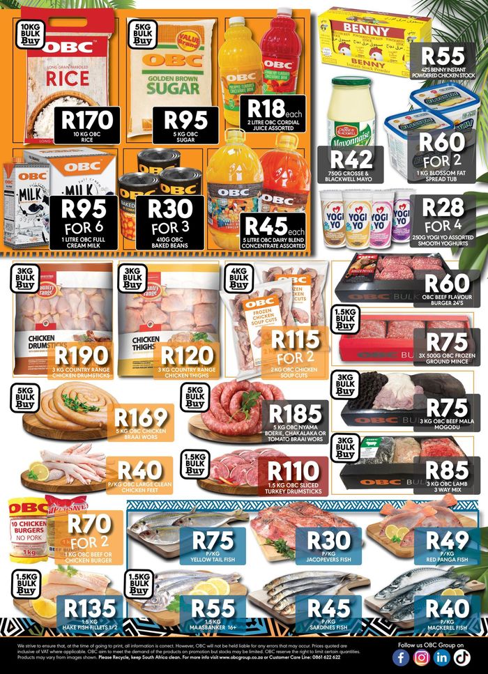 OBC Meat & Chicken catalogue in Potchefstroom | OBC Meat & Chicken Catalog | 2024/03/28 - 2024/04/03