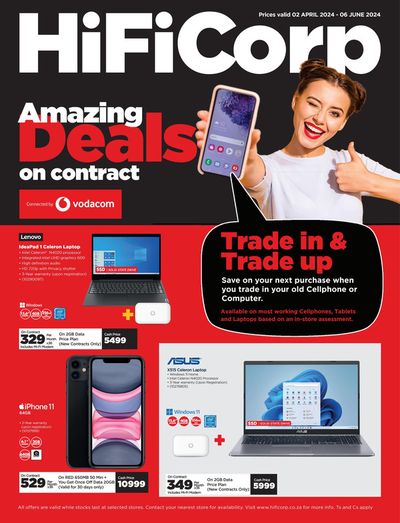 Electronics & Home Appliances offers in Pretoria | Catalogue HiFi Corp Until 06 June in HiFi Corp | 2024/04/03 - 2024/06/06