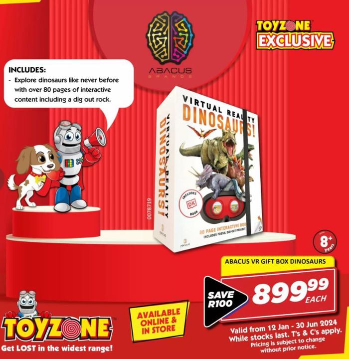 Toy Zone catalogue in Bloemfontein | sale | 2024/04/03 - 2024/06/30