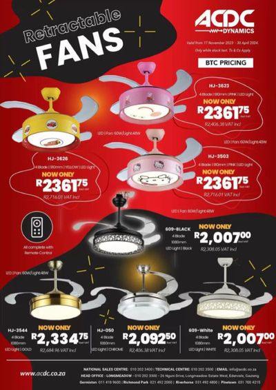 Electronics & Home Appliances offers in Hermanus | sale in ACDC Express | 2024/04/03 - 2024/04/30