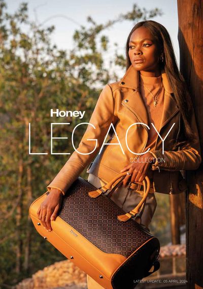 Clothes, Shoes & Accessories offers in Winterton | Honey Legacy Collection in Honey Fashion Accessories | 2024/04/05 - 2024/04/30