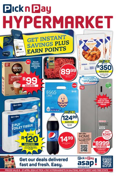 Pick n Pay Hypermarket catalogue in Roodepoort | Pick n Pay Hypermarket weekly specials 08 - 21 April | 2024/04/08 - 2024/04/21