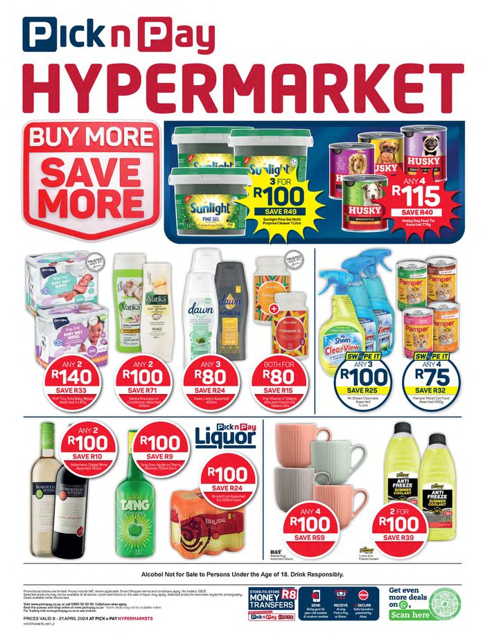 Pick n Pay Hypermarket catalogue in Alexandra | Pick n Pay Hypermarket weekly specials 08 - 21 April | 2024/04/08 - 2024/04/21