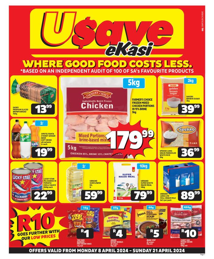 Usave catalogue in Thohoyandou | Usave weekly specials | 2024/04/08 - 2024/04/21