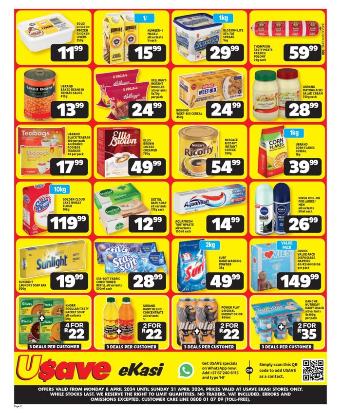 Usave catalogue in Tembisa | Usave weekly specials | 2024/04/08 - 2024/04/21
