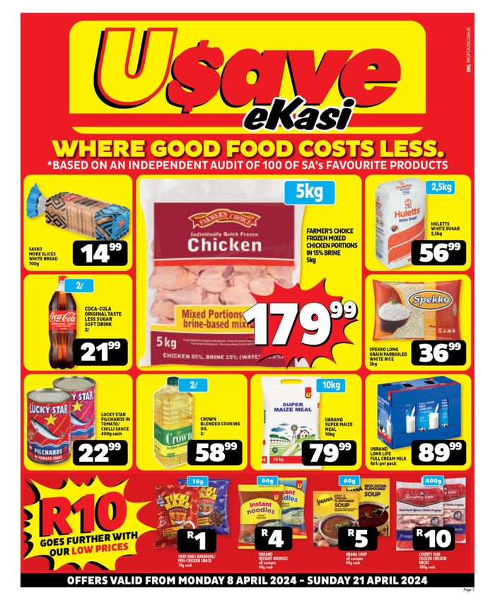 Usave catalogue in Cape Town | Usave weekly specials | 2024/04/08 - 2024/04/21