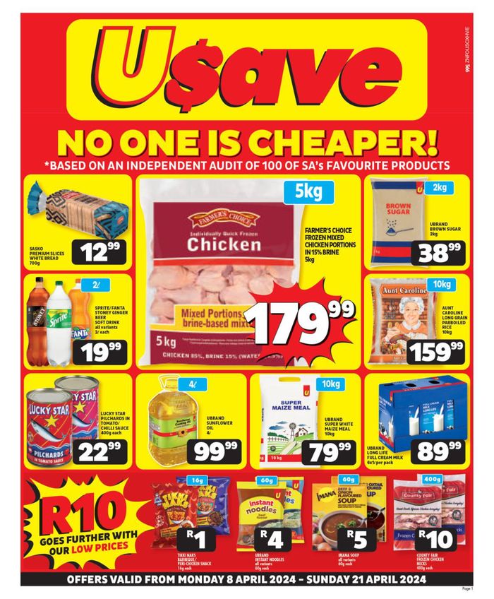 Usave catalogue in Port St Johns | Usave weekly specials | 2024/04/08 - 2024/04/21