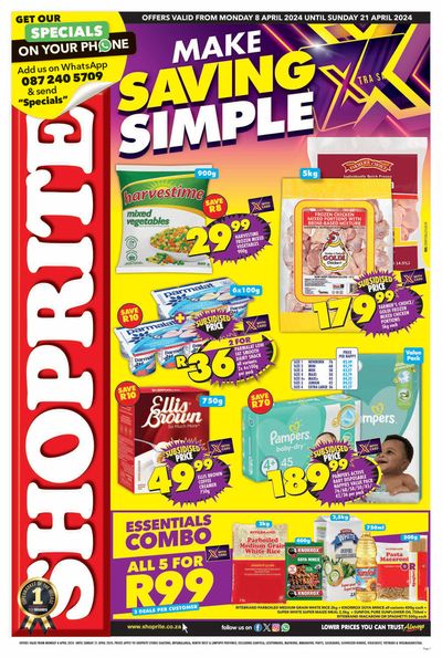 Shoprite catalogue in Roodepoort | Shoprite Xtra Savings Great North 8 April - 21 April | 2024/04/08 - 2024/04/21
