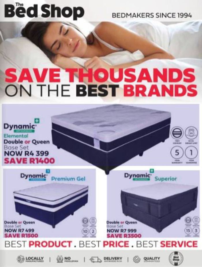 The Bed Shop catalogue in Polokwane | sale | 2024/04/08 - 2024/04/22